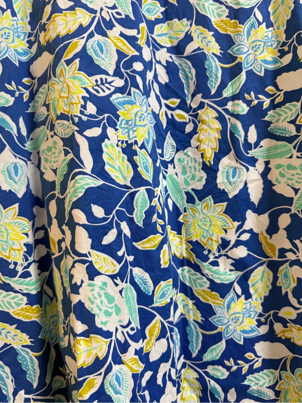 croft & barrow Blue Floral Midi Dress - Picture 2 of 5